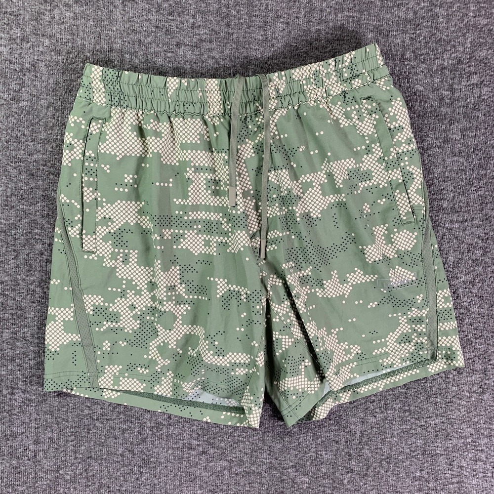 LEGENDS Luka Shorts Men Medium Camo Green Performance Lined 2 In 1 Stretch